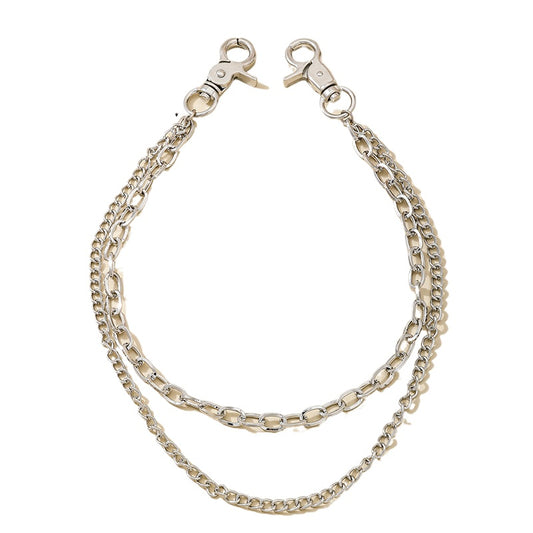 Planderful Vienna Verve Necklace – Creative Punk Style with Double-Layer Design