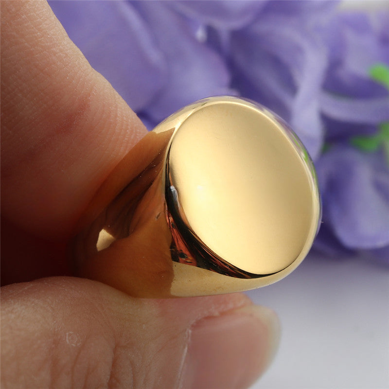 European And American Jewelry Titanium Steel Glossy Ring