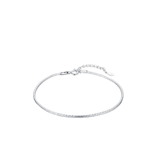 Everyday Genie Snake Bone Sterling Silver Bracelet