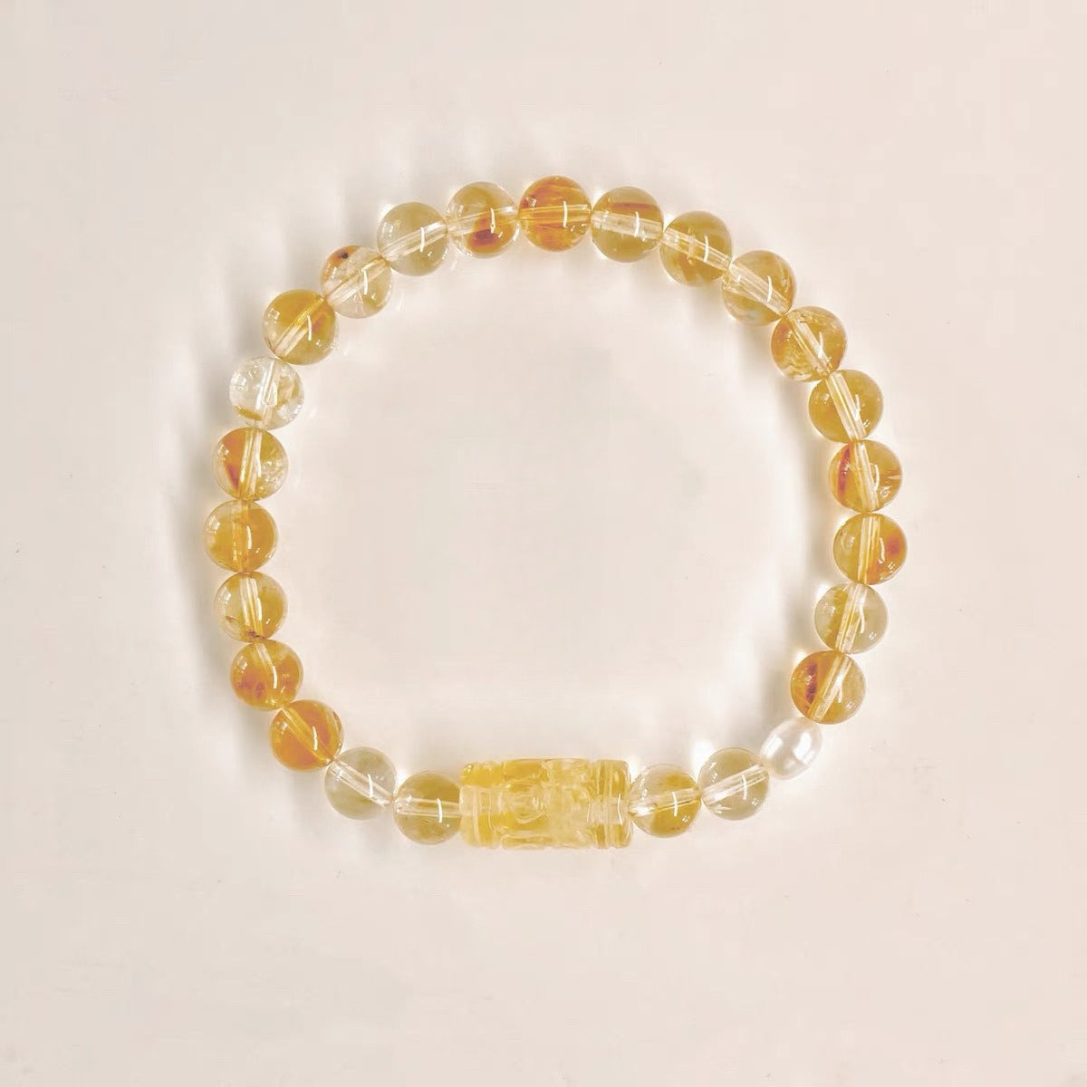 Tiger Eye & Citrine Couple Bracelet