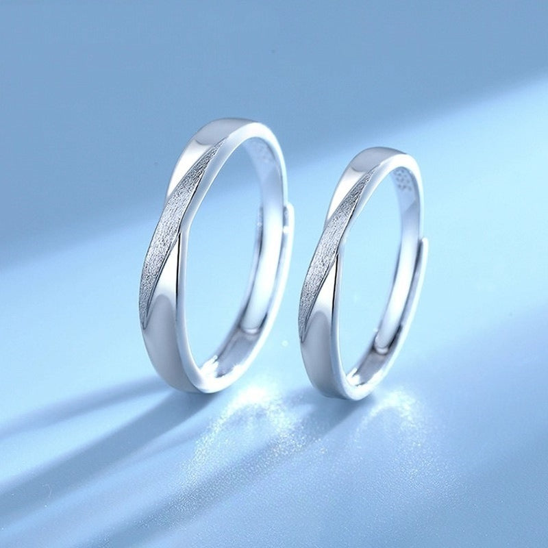 Planderful Sterling Twin Knot Couple Ring For Girlfriend