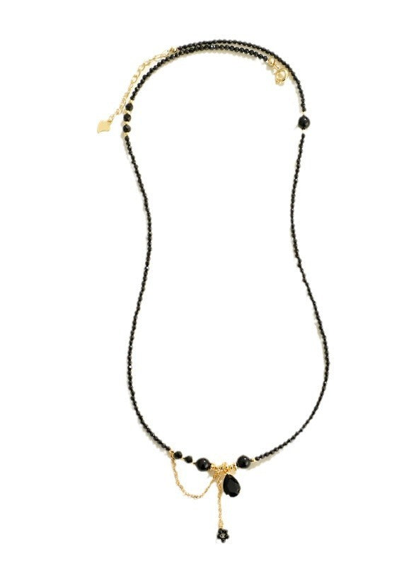 Crystal Heart Triple-Wrap Convertible Necklace & Bracelet