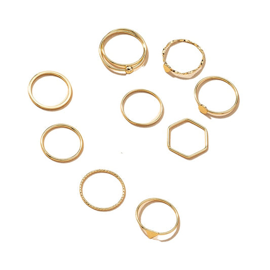 European Charm Metal Ring Set - Vienna Verve Collection