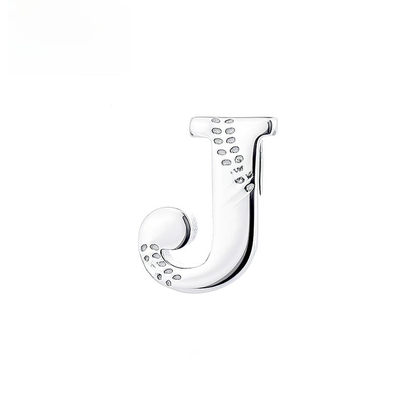Glossy Letter Stainless Steel Pendant Necklace