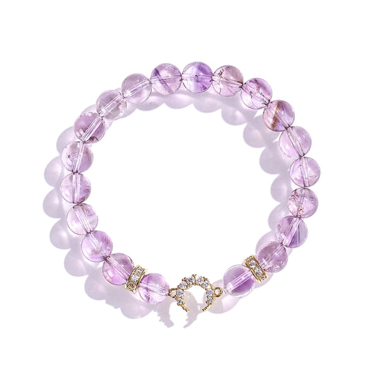 Planderful Fortune's Favor Bracelet – Elegant Crystal Moon and Star Design