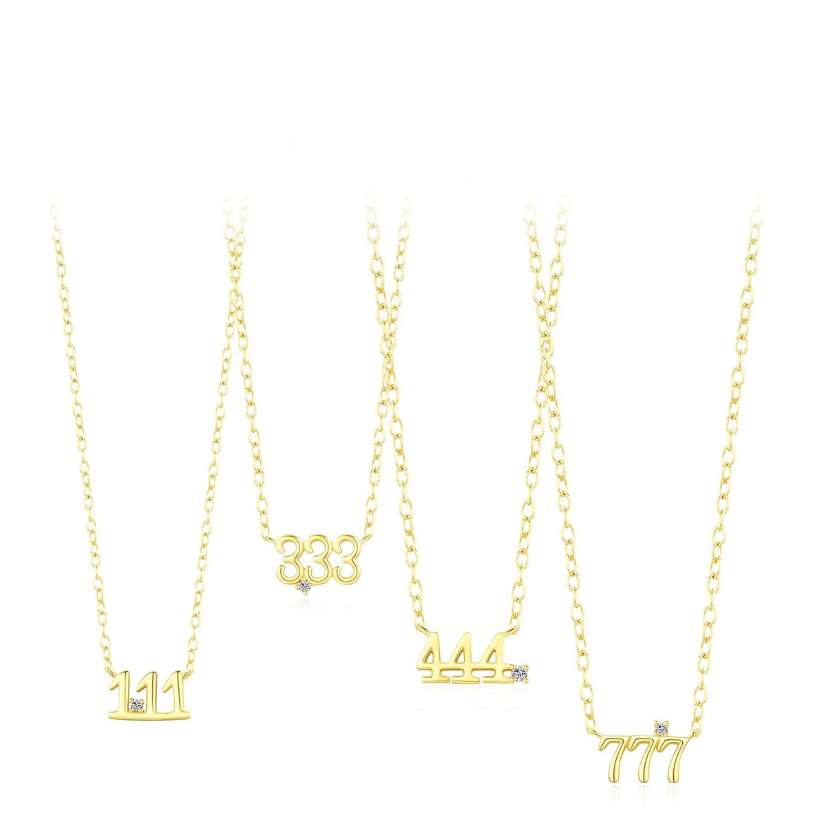 925 Sterling Silver Lucky Number Necklace
