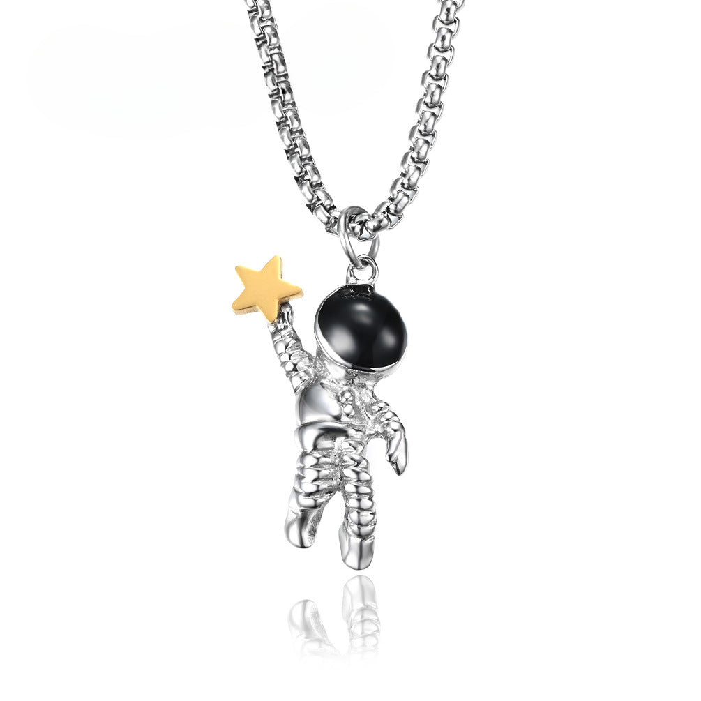 Hiphop Hip-Hop Trendy Man Necklace Stainless Steel Pendant