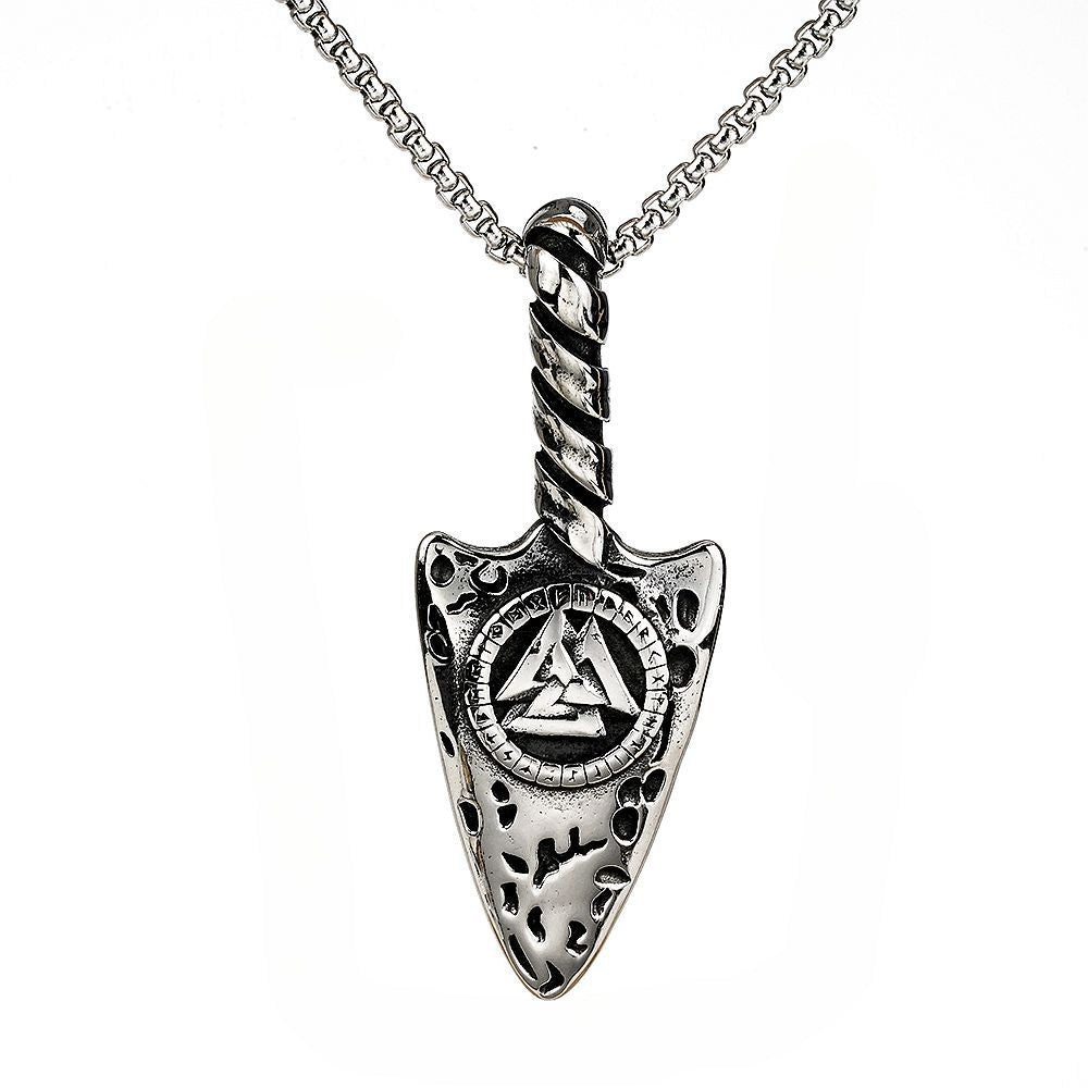 Viking Pendant Personalized Anchor Rune Titanium Steel Jewelry