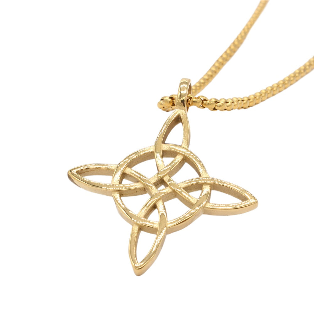 Planderful Titanium Steel Pendant Unisex Viking Celtic Design With Protection Statement For Men And Women