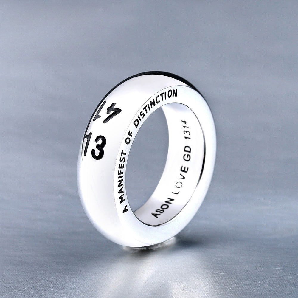 Wholesale Korean Titanium Steel 1314 Fashion Rings for Men and Women