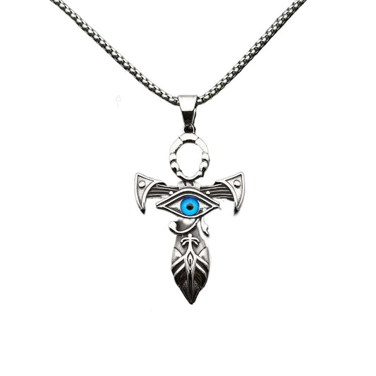 Titanium Steel Necklace – Statement Cross Pendant