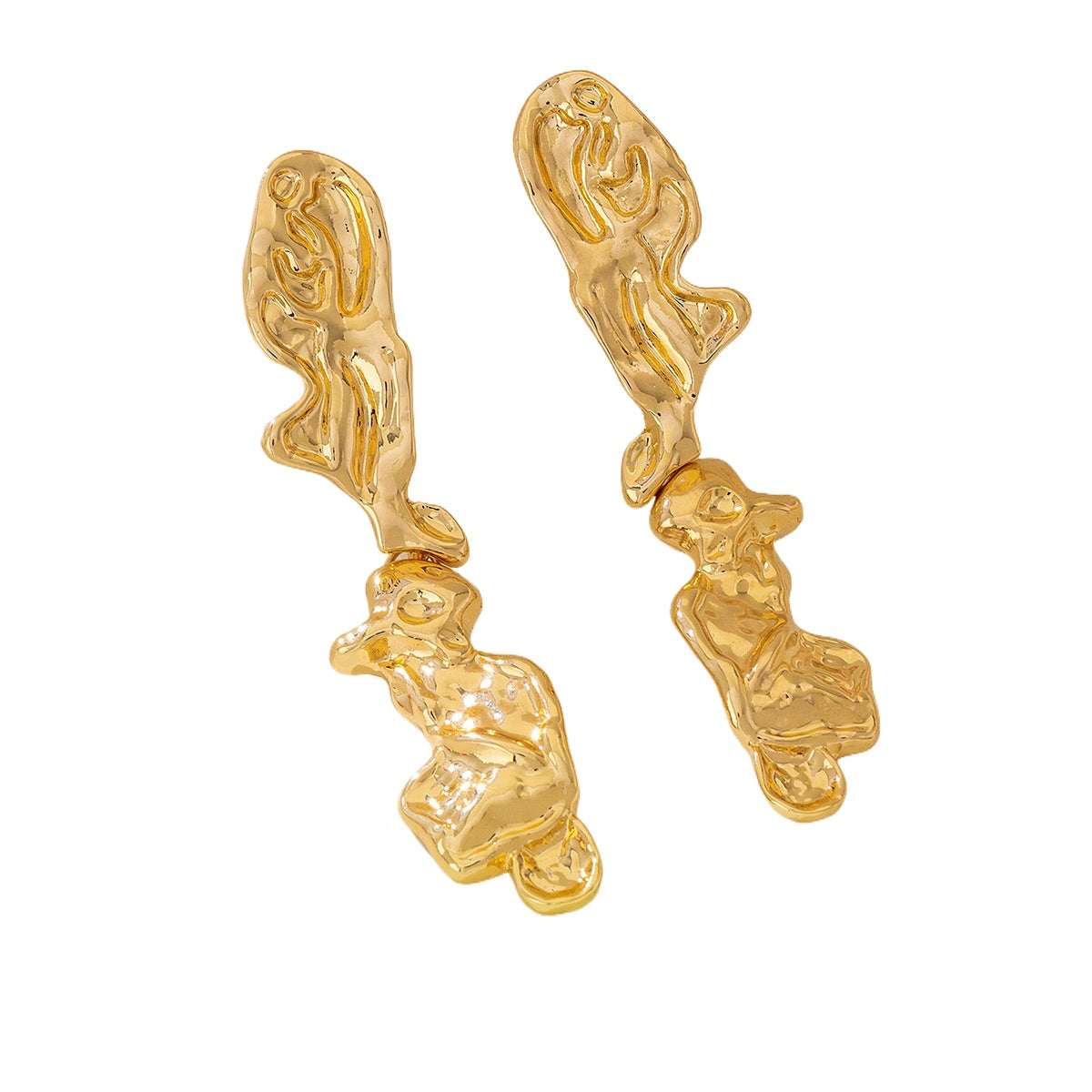 Planderful Vienna Verve Earrings – Exquisite Fashion Metal Leopard Print Design