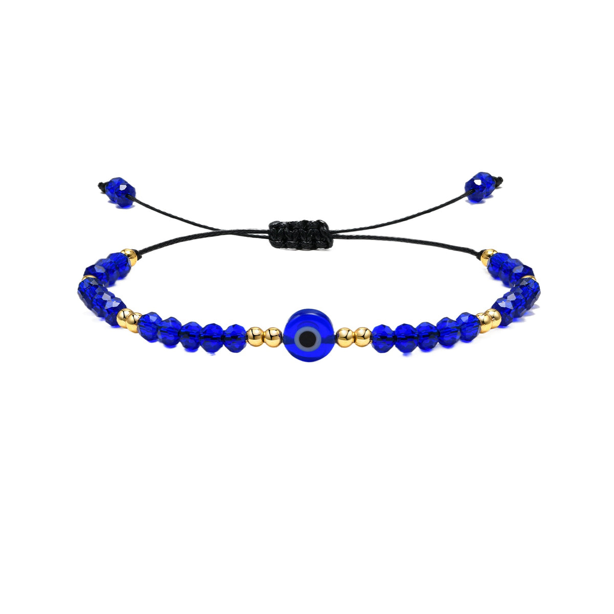Turkey – Devil's Eye Colored Beaded Bracelet Black Adjustable