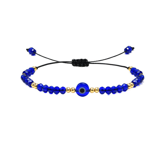 Turkey – Devil's Eye Colored Beaded Bracelet Black Adjustable