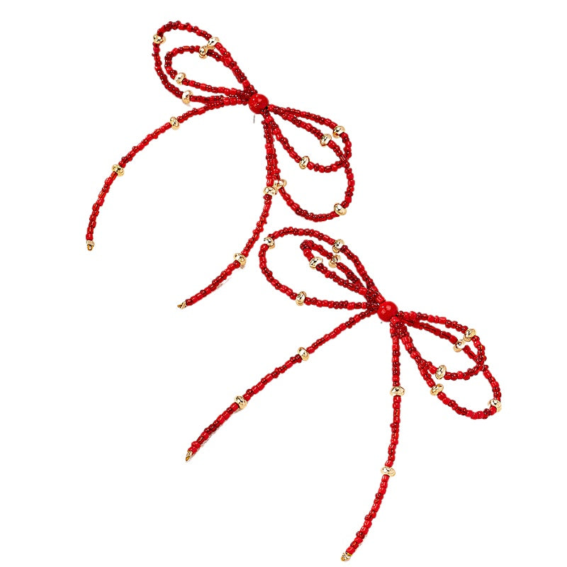 Planderful Vienna Verve Earrings – Elegant Glass Beaded Tassel Design