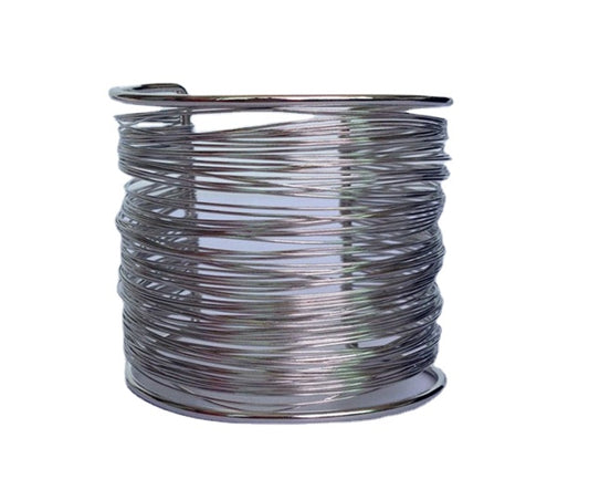 Exaggerated Metal Wire Woven Bracelet with Cross-border Charm