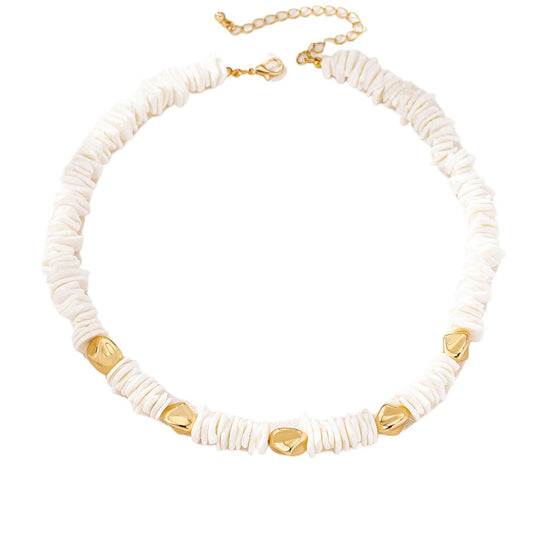 Planderful Vienna Verve Necklace – Fashionable Shell Bead Design