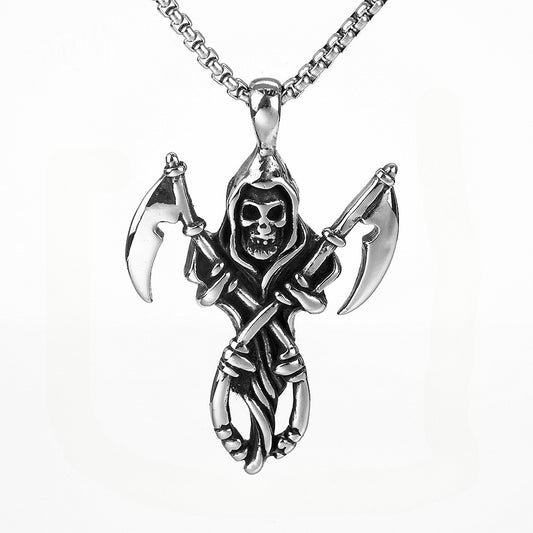 European And American Style Retro Hip-Hop Reaper Pendant