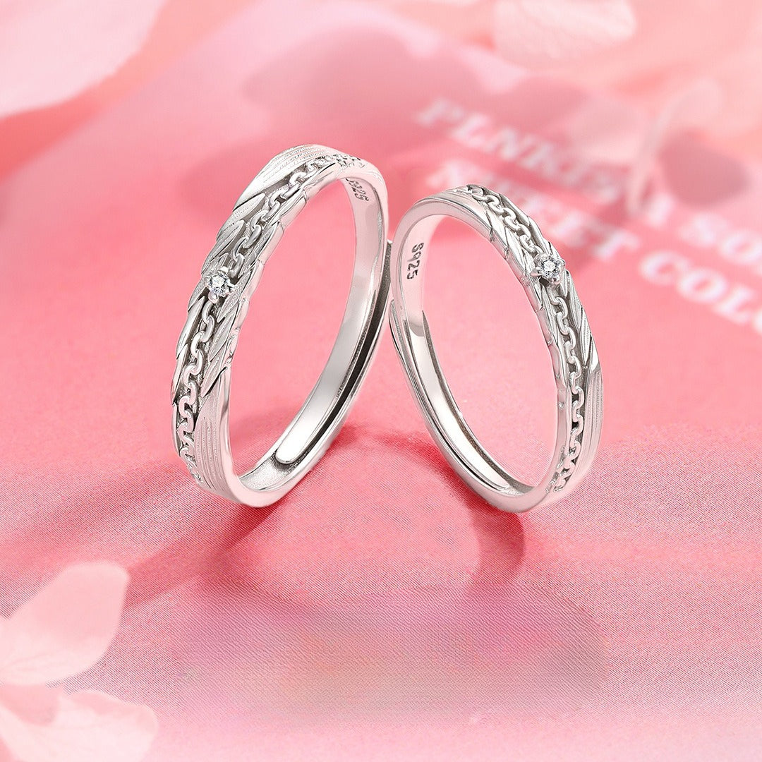 Minimalist Lava S925 Sterling Silver Men's Ring