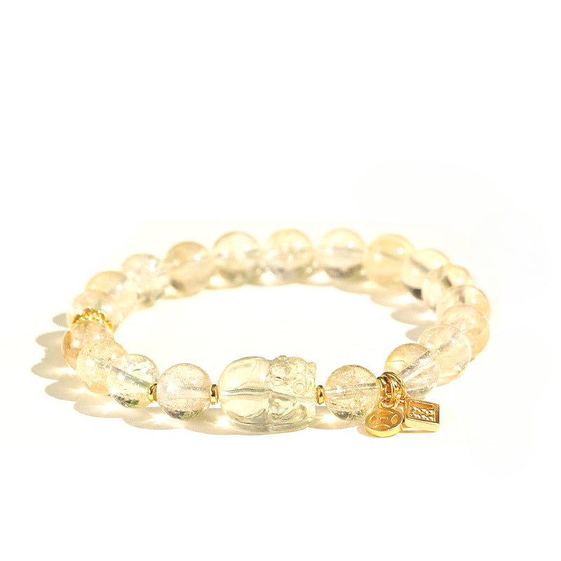 Planderful Fortune's Favor Bracelet – Elegant Citrine Pixiu Design