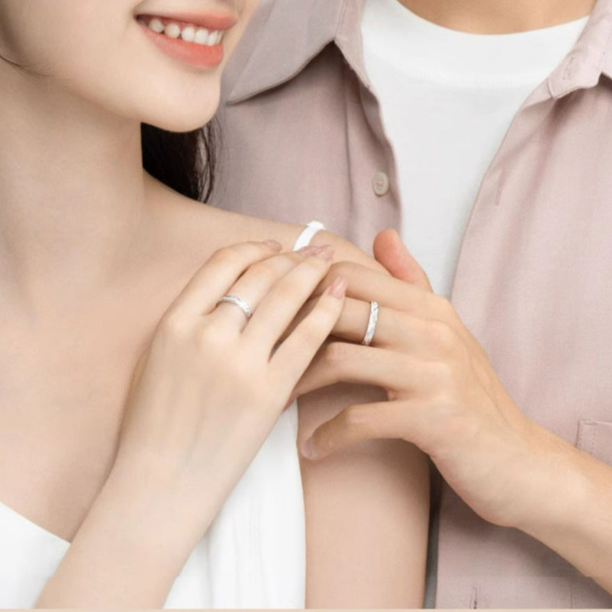 925 Sterling Silver Gypsy Star Couple Ring for Girlfriend