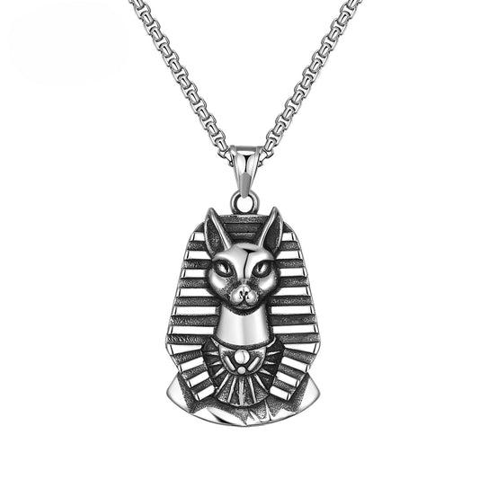 Stainless Steel Necklace – Elegant Cat Pendant