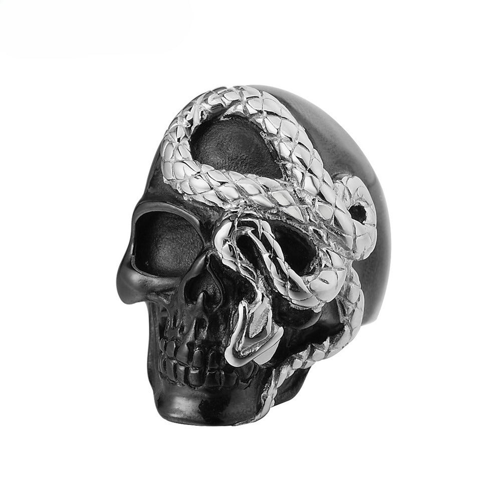 Titanium Steel Skull Ring