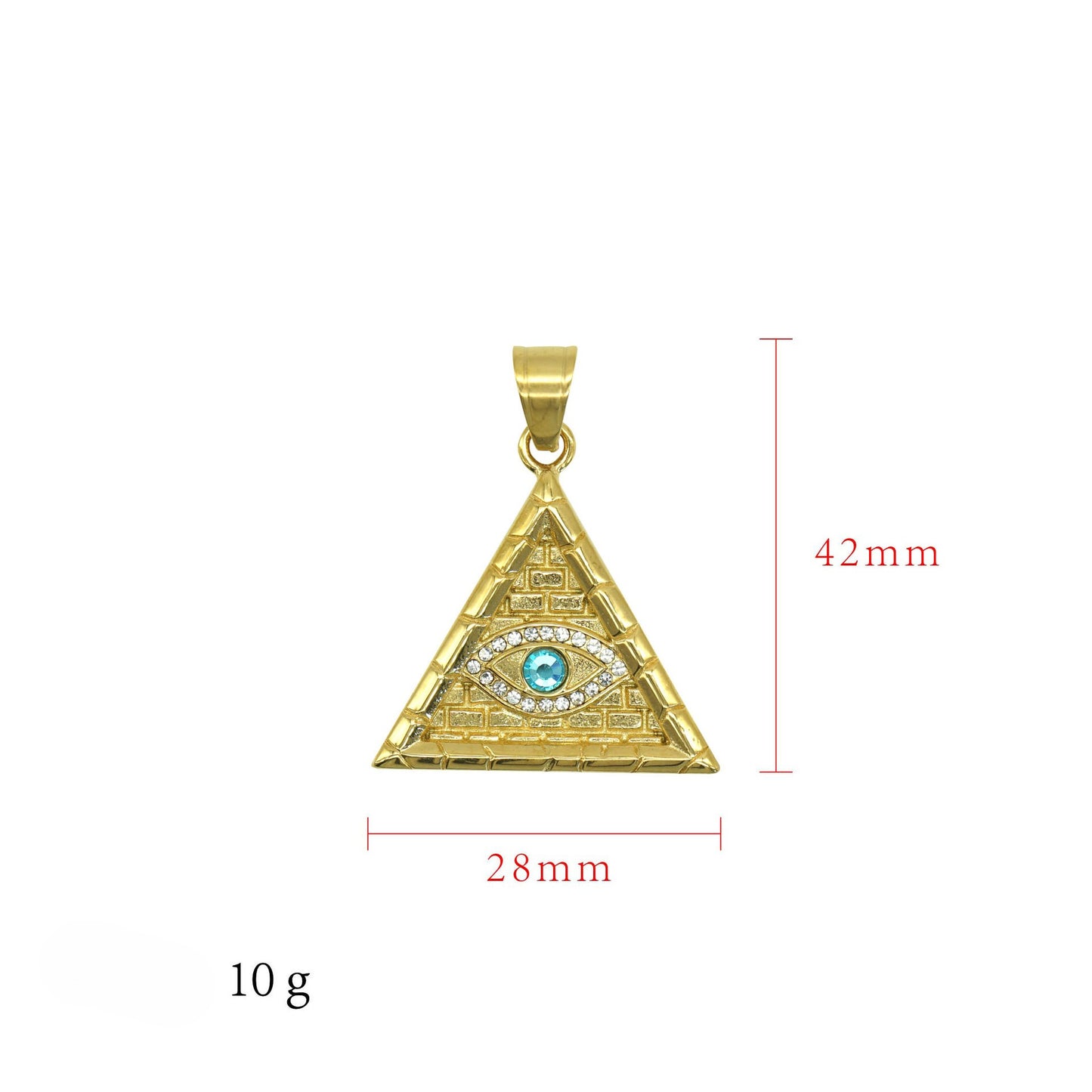 Planderful Eye Of Horus Pendant Titanium Steel Necklace For Unisex Protection Jewelry Everyday Statement