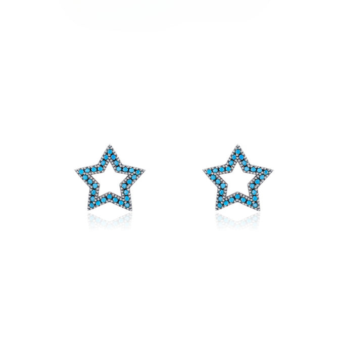 Planderful Everyday Genie Earrings – Exquisite Turquoise Pentagram Design