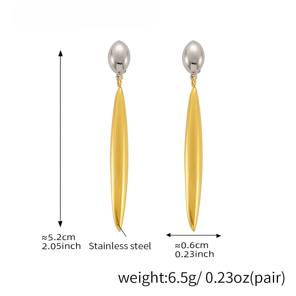 Planderful Water Drop Earrings For Women 18K Gold Plated