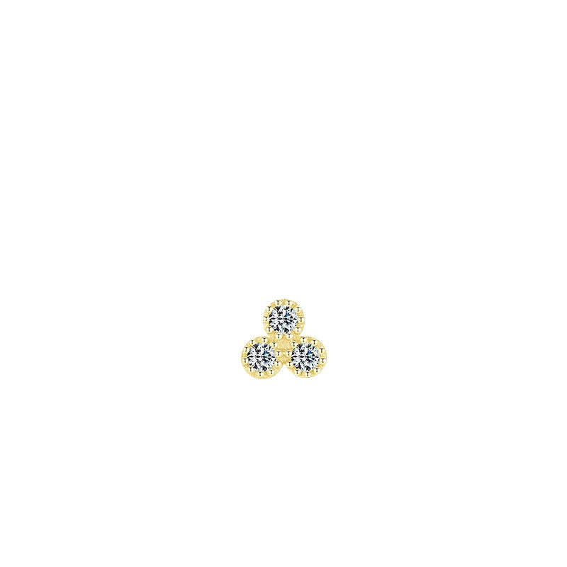 925 Sterling Silver Petite Zircon Earrings