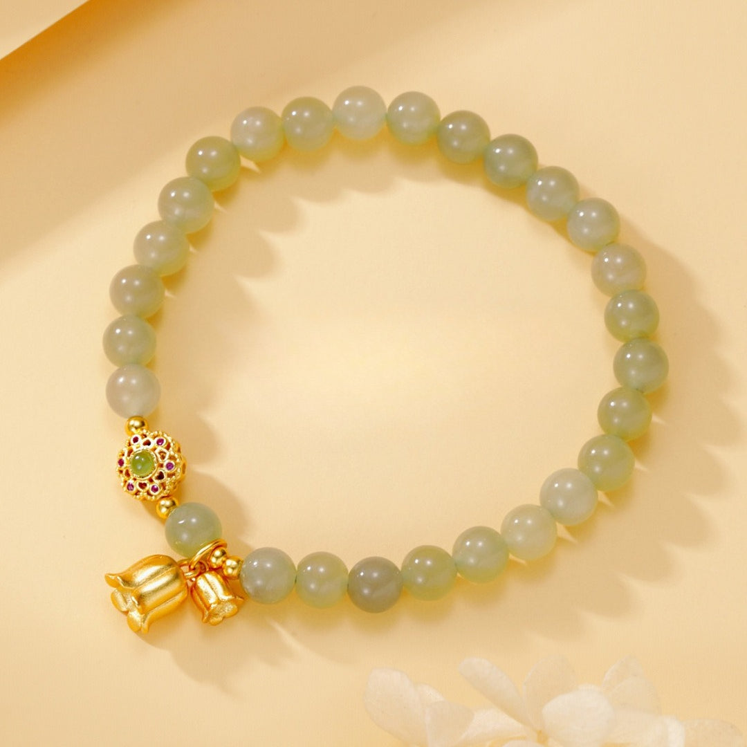 Vintage Lily 925 Sterling Silver Women's Bracelet