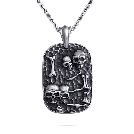 Punk Rock Skull Pendant for Men - Planderful Everyday Genie Collection