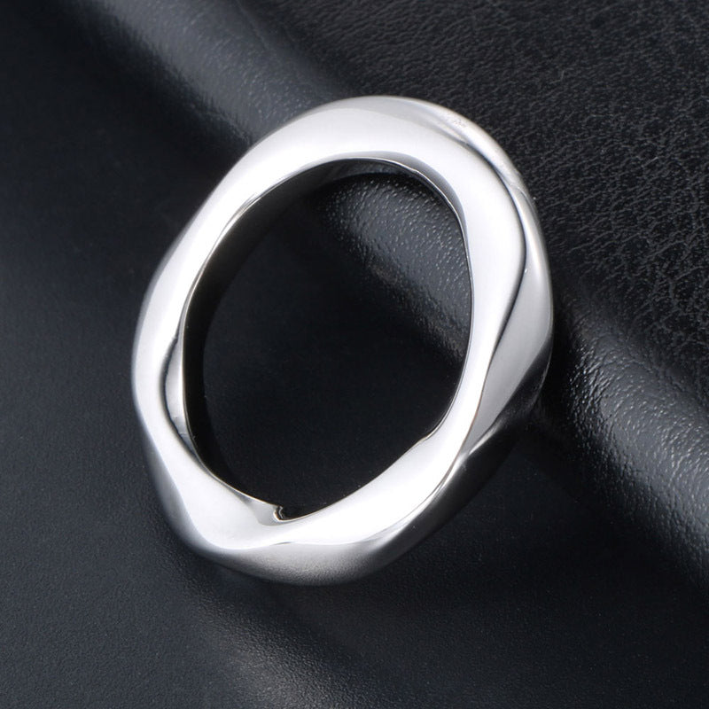 Fine Ring Ring – Couple Ring – Titanium Steel Tail Ring