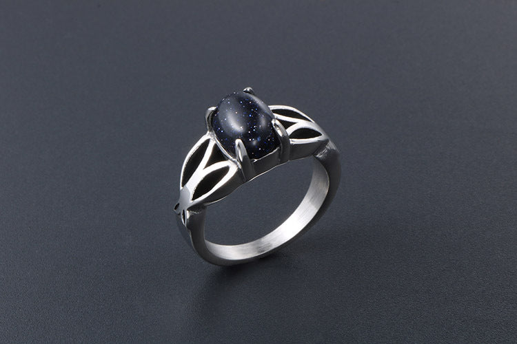 Jewel Ring Stainless Steel Fashion For Women Vintage