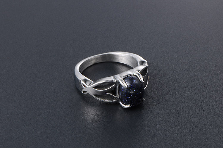 Jewel Ring Stainless Steel Fashion For Women Vintage