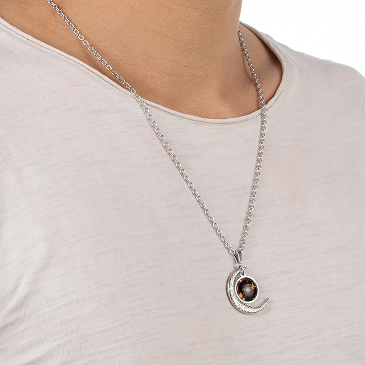 Ins Harajuku Constellation Starry Sky Luminous Pendant for Men