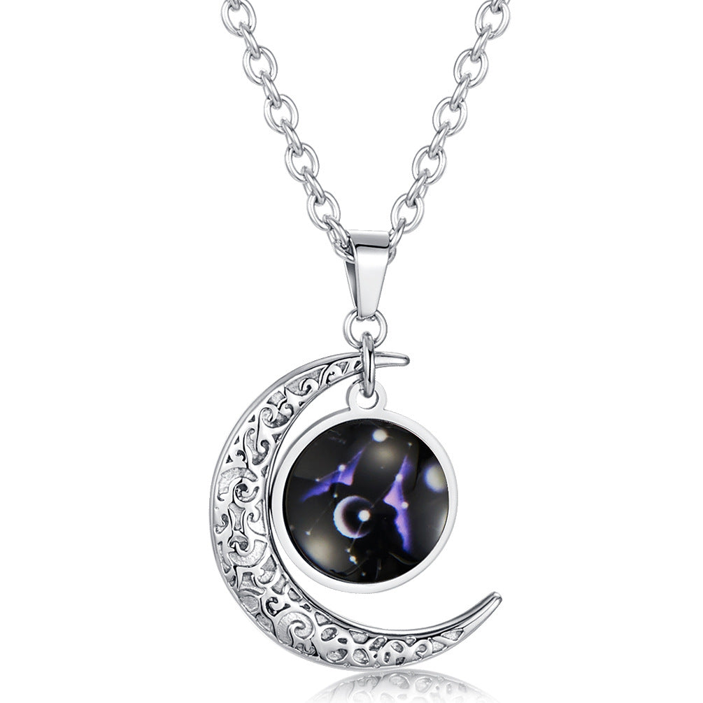 Ins Harajuku Constellation Starry Sky Luminous Pendant for Men