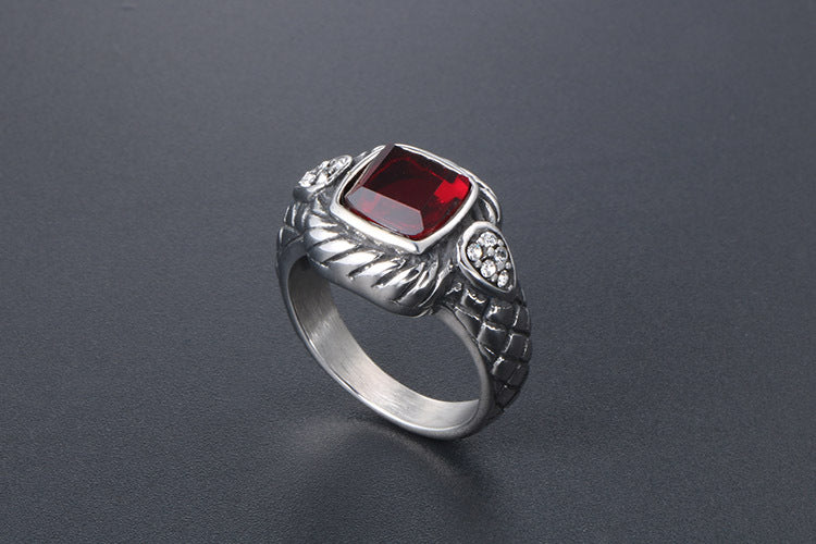 European American Antique Ring Domineering Punk Jewelry