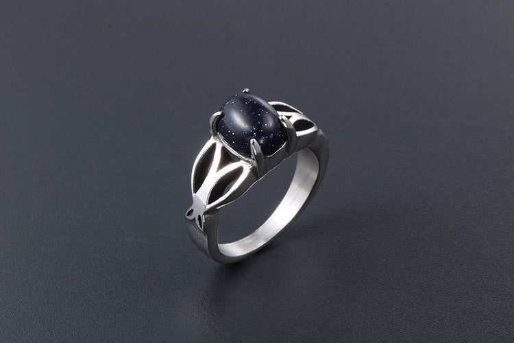 Jewel Ring Stainless Steel Fashion For Women Vintage