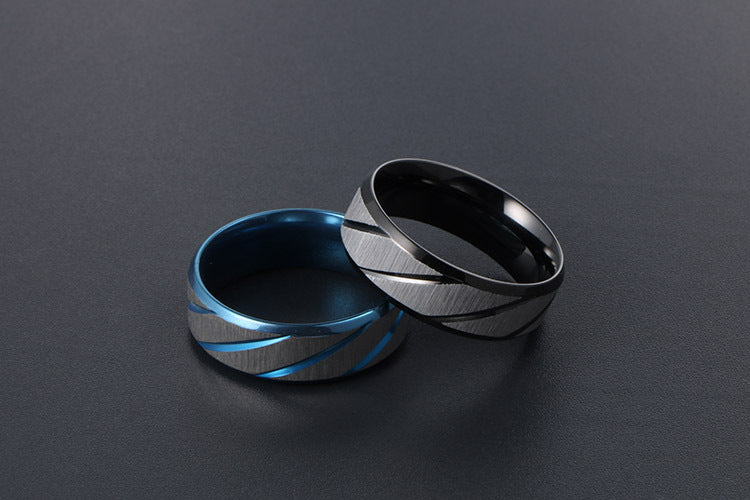 Customizable Titanium Steel Men's Fashion Ring - Wholesale Accessories Collection