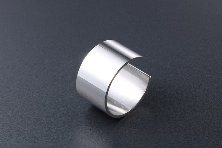 Korean-Inspired 18k Rose Gold Plated Titanium Steel Joint Tail Ring for Trendy Girls
