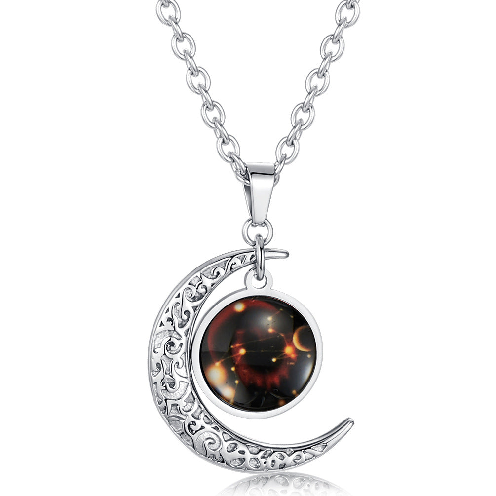 Ins Harajuku Constellation Starry Sky Luminous Pendant for Men