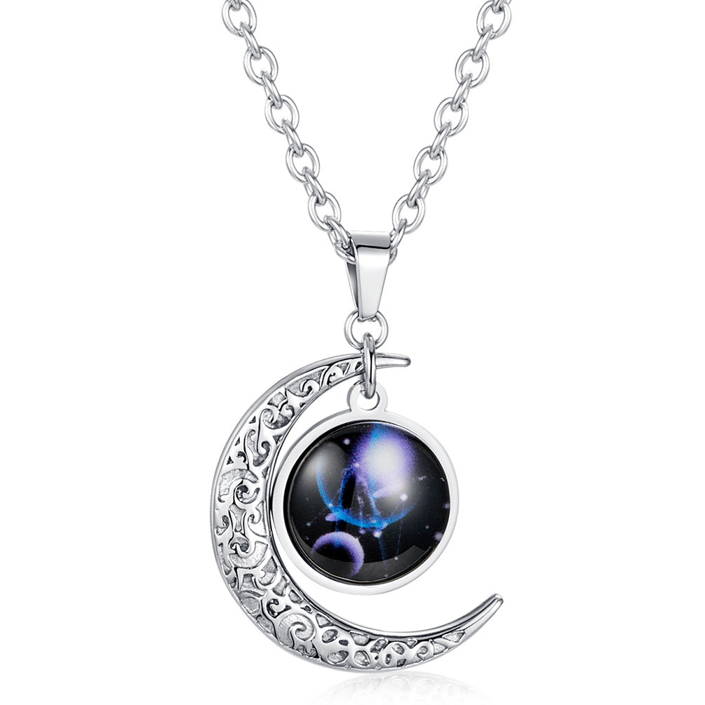 Ins Harajuku Constellation Starry Sky Luminous Pendant for Men