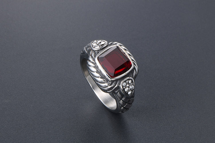 European American Antique Ring Domineering Punk Jewelry
