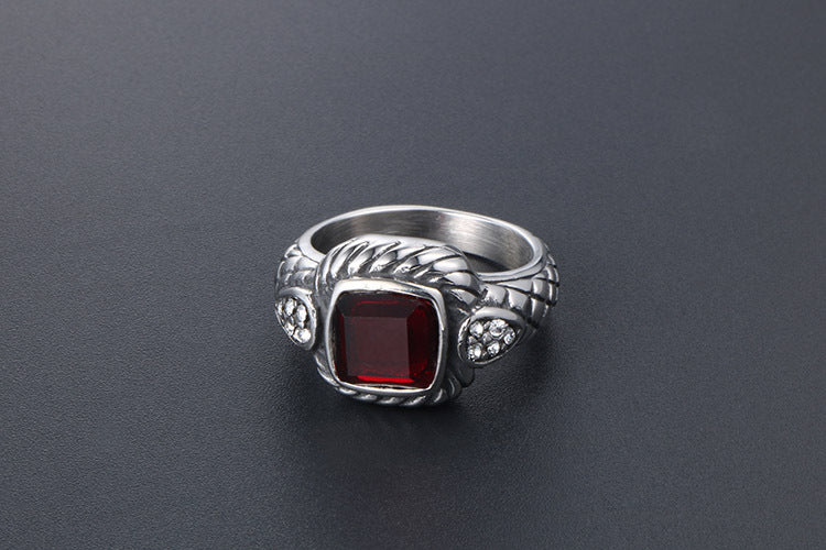 European American Antique Ring Domineering Punk Jewelry