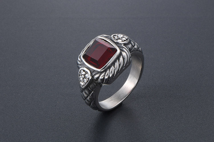 European American Antique Ring Domineering Punk Jewelry