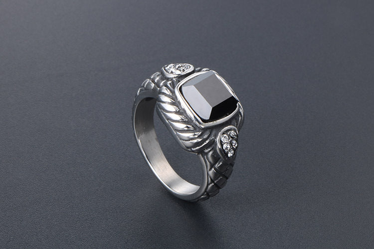 European American Antique Ring Domineering Punk Jewelry