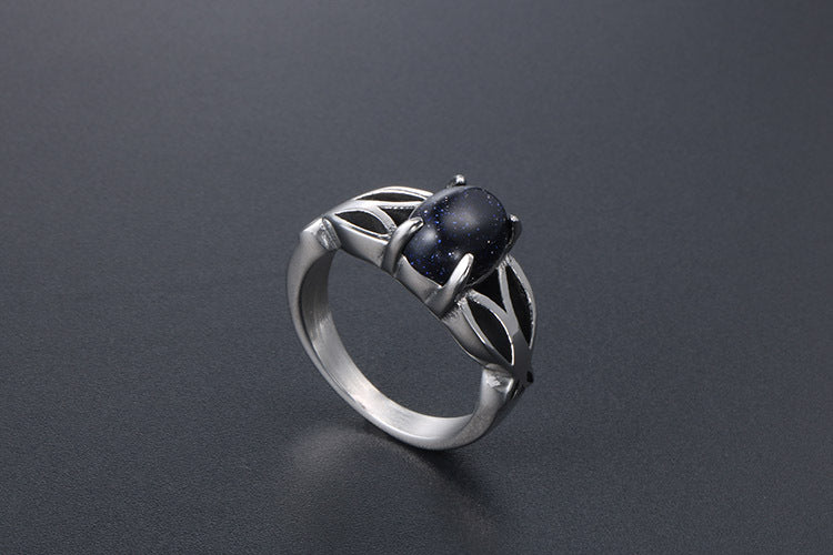 Jewel Ring Stainless Steel Fashion For Women Vintage