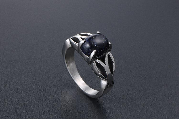 Jewel Ring Stainless Steel Fashion For Women Vintage